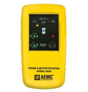 Medidor de secuencia de fase y rotaci&oacute;n del motor (Modelo 6609 - Cat.2121.11)