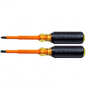 Juego de desarmadores aislados de 4", 2 piezas (Cat. 33532-INS)